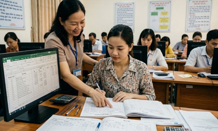 Đào tạo Kế toán - HCNS thực chiến tại Diệu Tâm